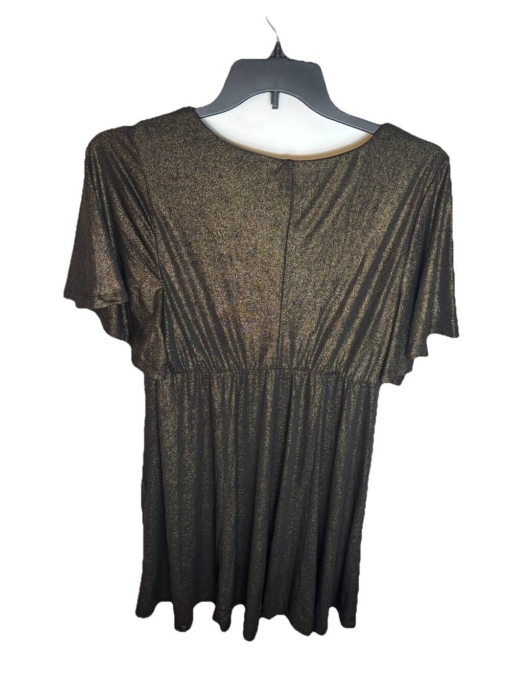 Torrid Size 1X dress metallic short sleeve festive cocktail party Plus Curvy NWT - Picture 2 of 10